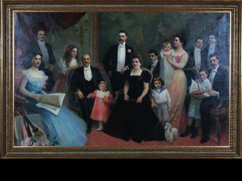 Retrato de la familia Menéndez Behety - Braun Menéndez