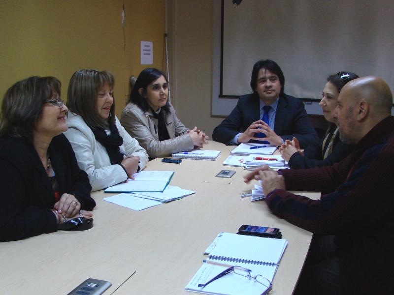 Reunión de trabajo en Corporación Municipal de Educación de Punta Arenas