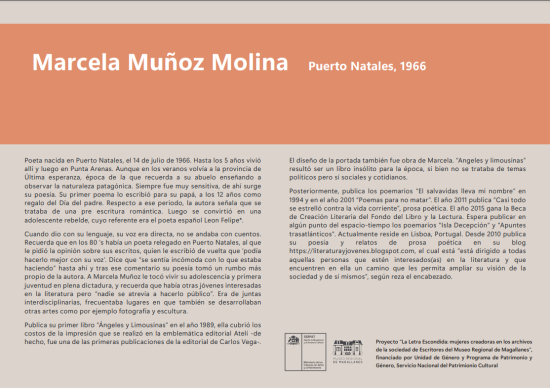 La Letra Escondida, Marcela Muñoz Molina