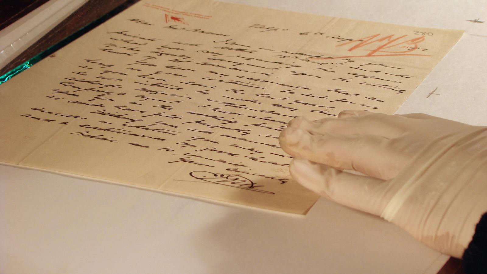 Digitalización de documento del Fondo Mauricio Braun
