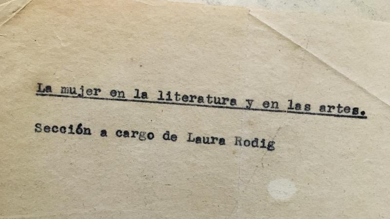 Documento relativo a la organización de las actividades del MEMCH.  Fondo Elena Caffarena. Archivo Mujeres y Géneros – ANH.