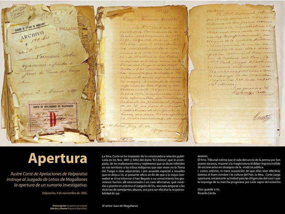 Apertura y caratula del expediente judicial