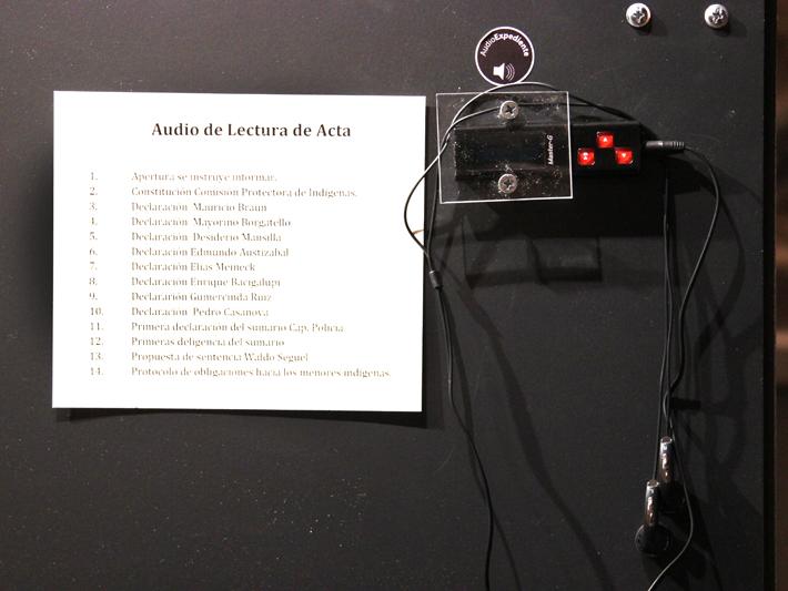 Equipo de audio de lectura de acta