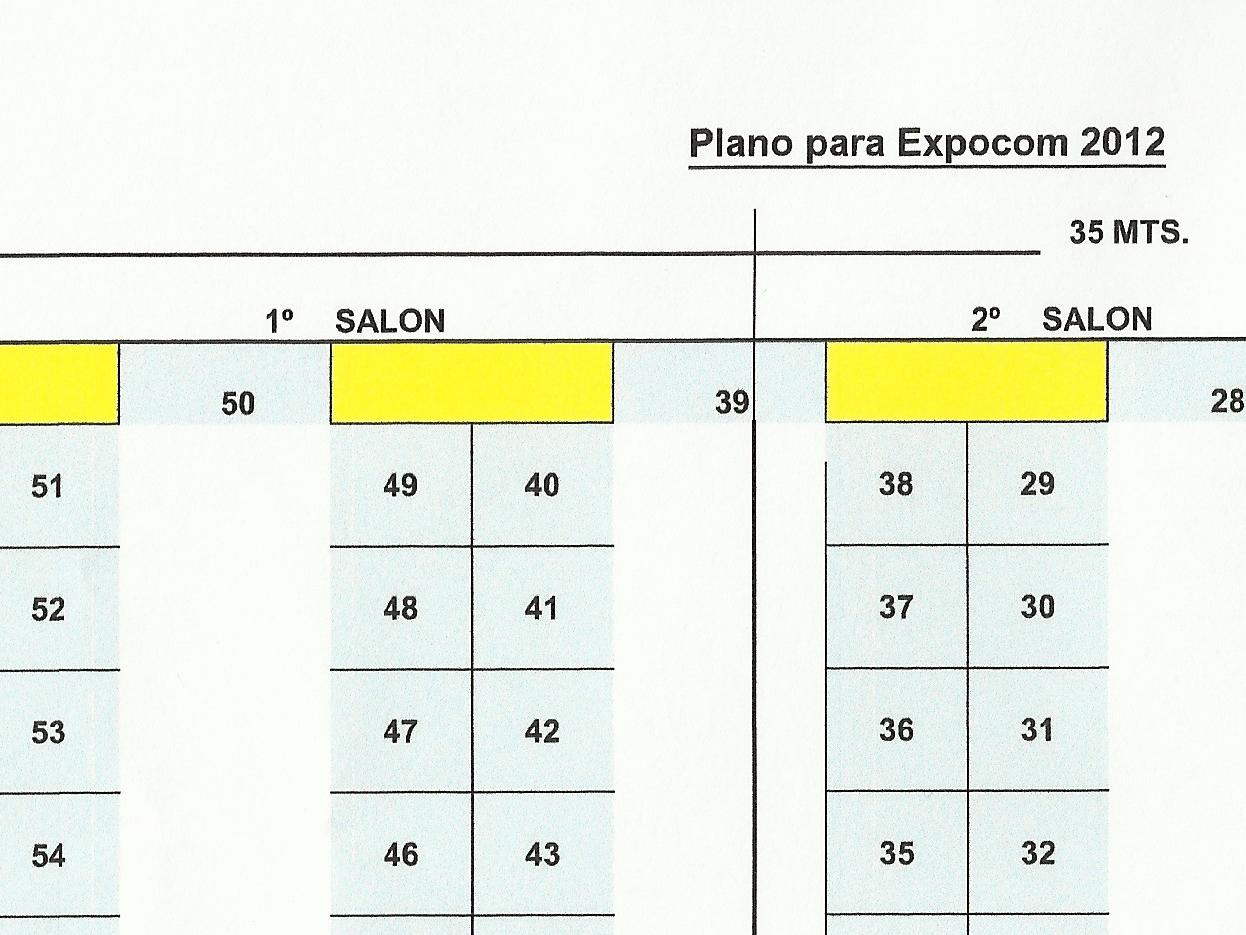 Plano de ubicación de la Expocom