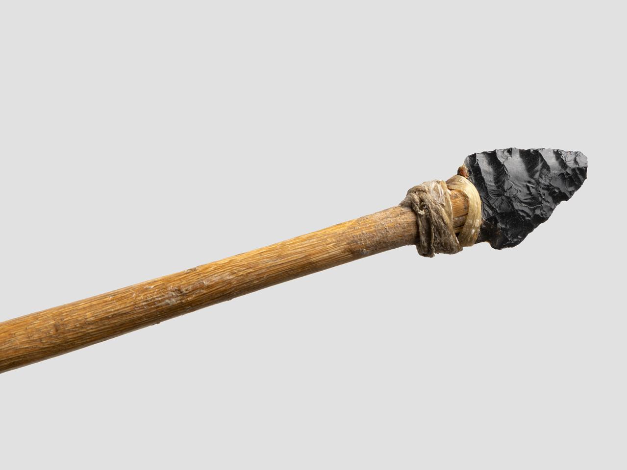 Flecha selknam (detalle del ápice)