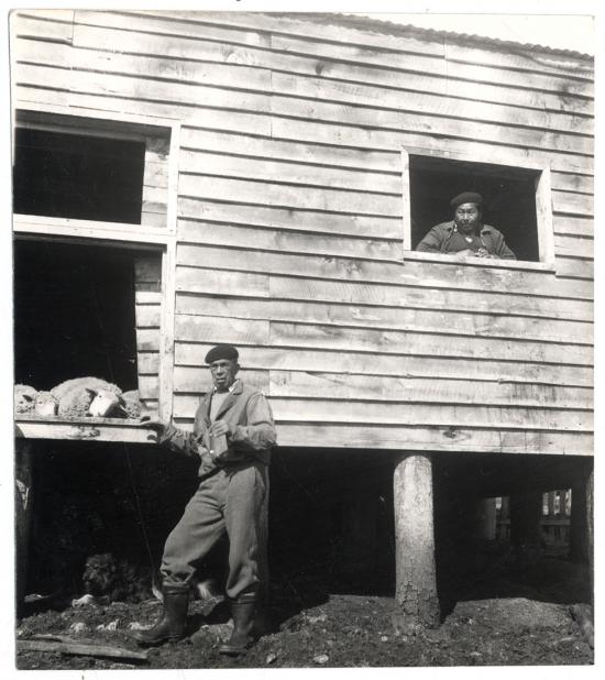 Domingo Ulloa. Onas en Isla Navarino, 1925. Archivo Fotográfico y Audiovisual de Biblioteca Nacional de Chile.