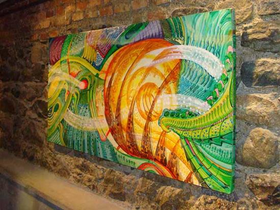 Obra de Eduardo Cartes en exhibición