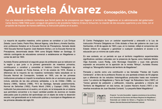 La Letra Escondida, Auristela Álvarez