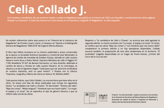 La Letra Escondida, Cecilia Collado J.