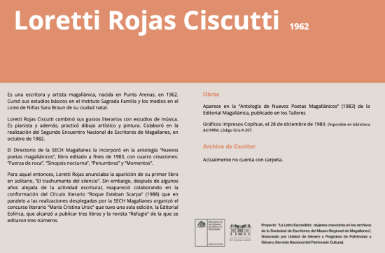 La Letra Escondida,  Loretti Rojas Ciscutti 