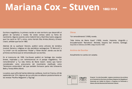 La Letra Escondida,  Mariana Cox – Stuven 