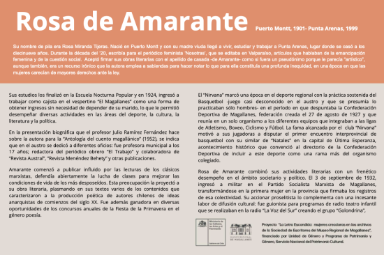 La Letra Escondida, Rosa de Amarante 