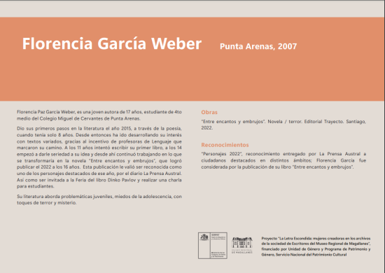 La Letra Escondida, Florencia García Weber
