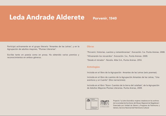 La Letra Escondida, Leda Andrade Alderete