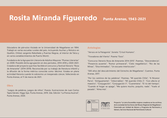La Letra Escondida, Rosita Miranda Figueredo 