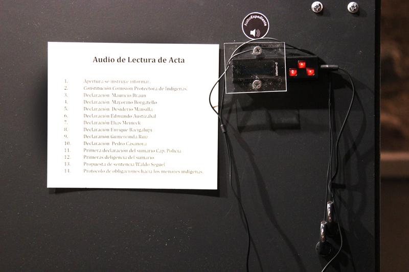 Equipo de audio de lectura de acta