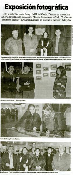 Publicacion del Diario La Prensa Austral