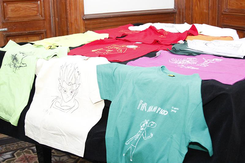 Trabajos de serigrafía terminado