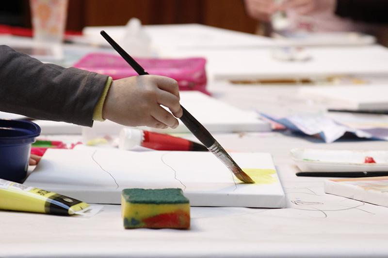 El arte en el MRM por un niña