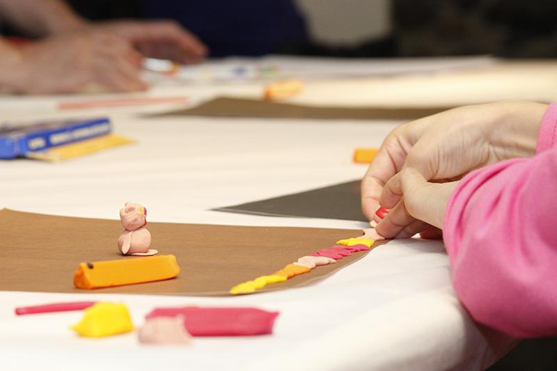 Trabajando en plasticina